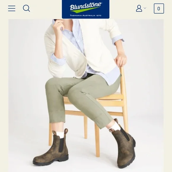 Blundstone Women’s Originals High Top Boots - Rustic Brown - Picture 4 of 4